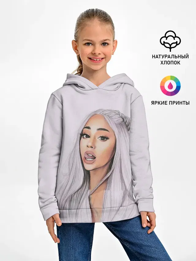 Детское худи с принтом «Ариана Гранде — Ariana Grande»