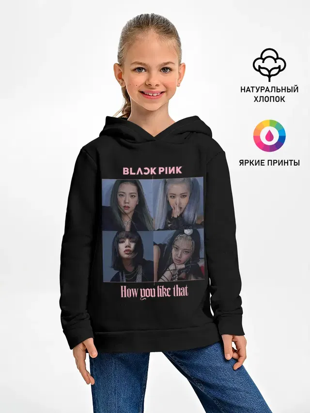 Детское худи с принтом «BlackPink»
