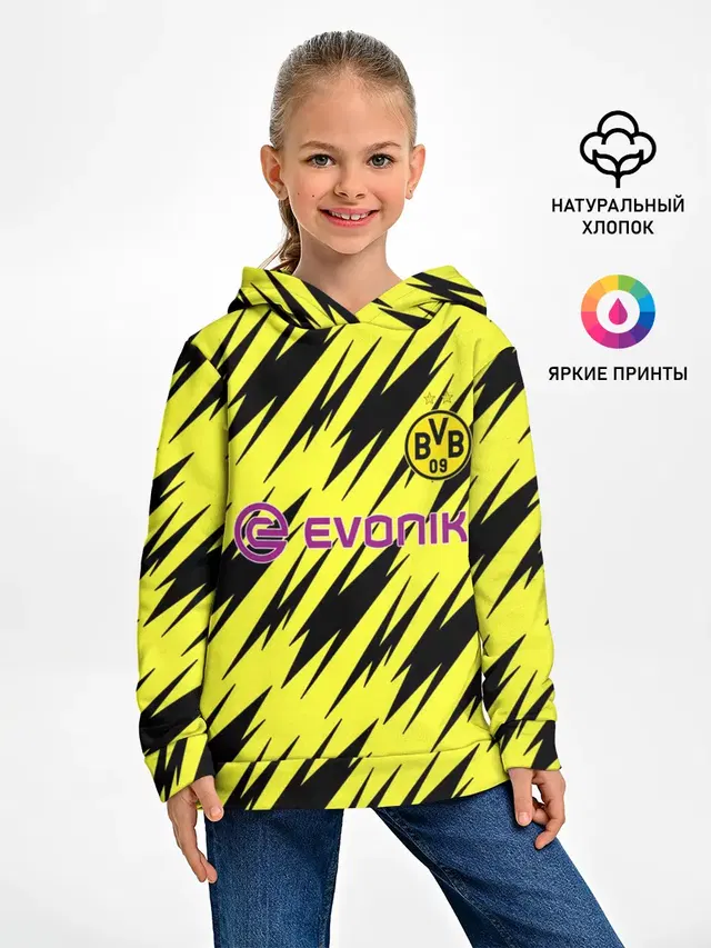 Детское худи с принтом «Borussia 2020-2021 г. — 2020-2021 г.»