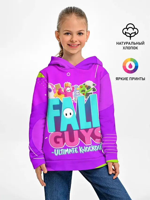 Детское худи с принтом «Fall Guys»