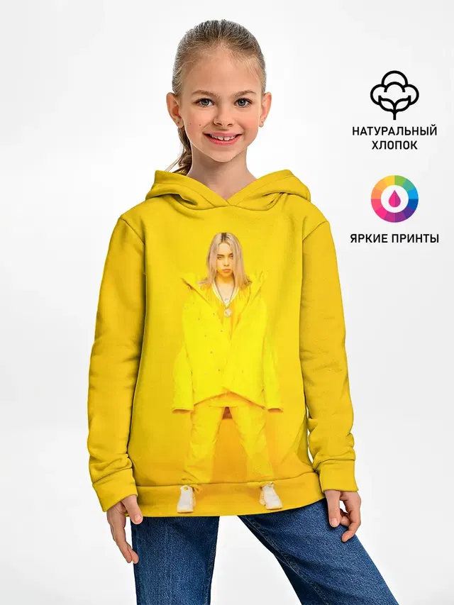Детское худи с принтом «Billie Eilish»