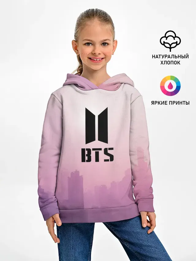 Детское худи с принтом «BTS»