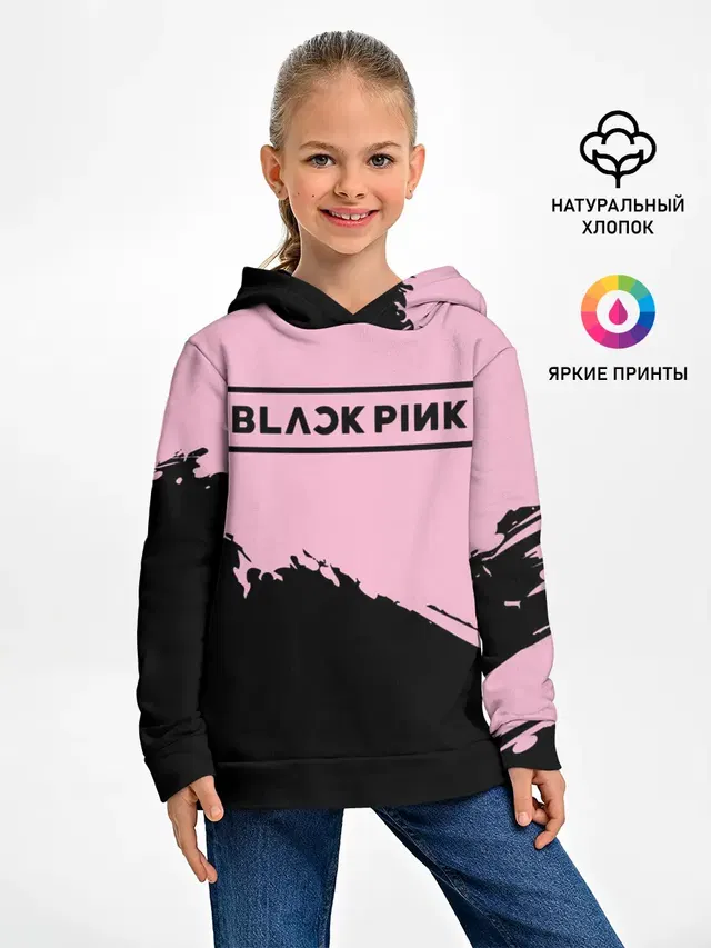 Детское худи с принтом «BlackPink»