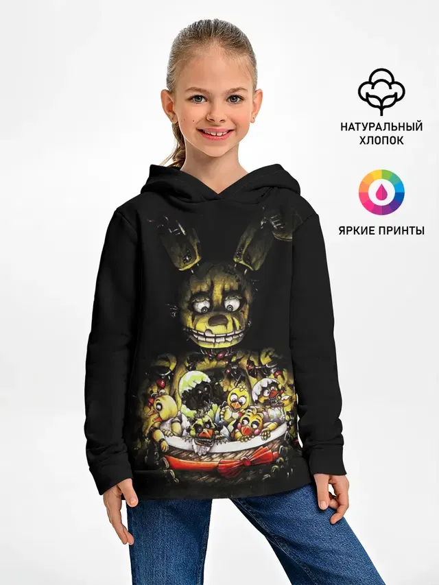 Детское худи с принтом «Five Nights At Freddy\s»