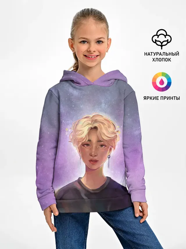 Детское худи с принтом «BTS — BTS. Jimin»