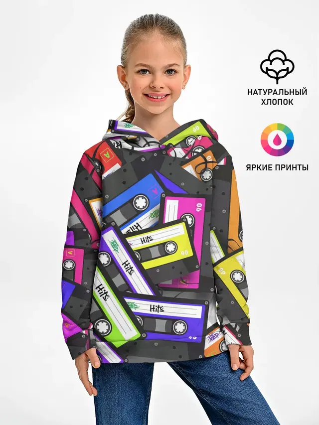 Детское худи с принтом «OLD SCHOOL»