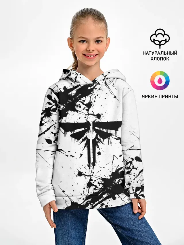 Детское худи с принтом «Drip art»