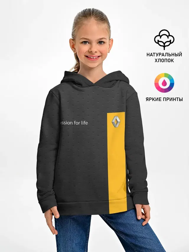 Детское худи с принтом «Renault»
