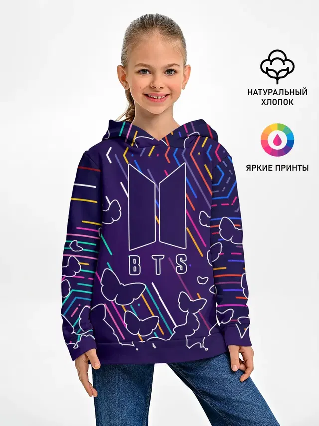 Детское худи с принтом «BTS»