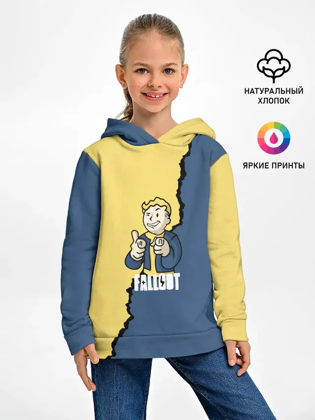 Детское худи с принтом «Fallout logo boy»