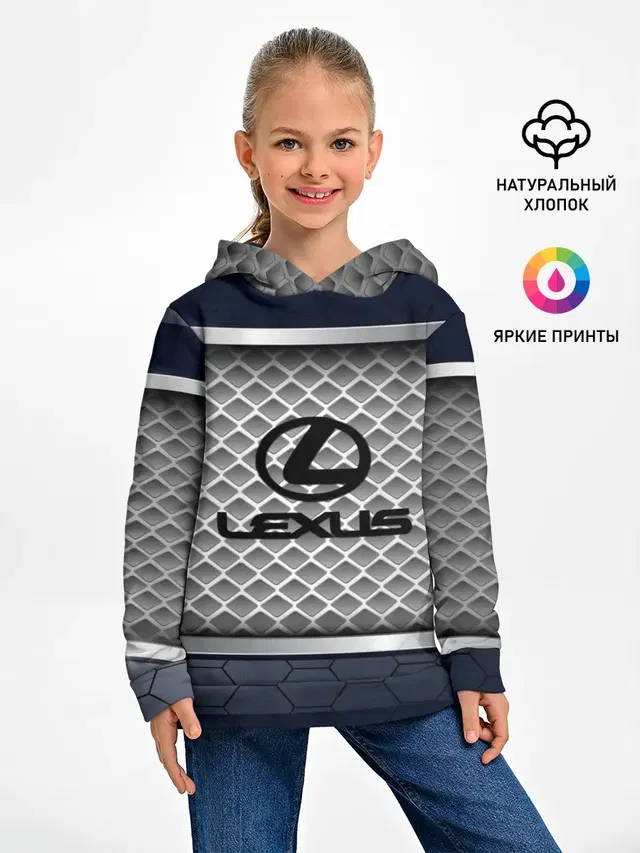 Детское худи с принтом «Лексус — LEXUS SPORT»