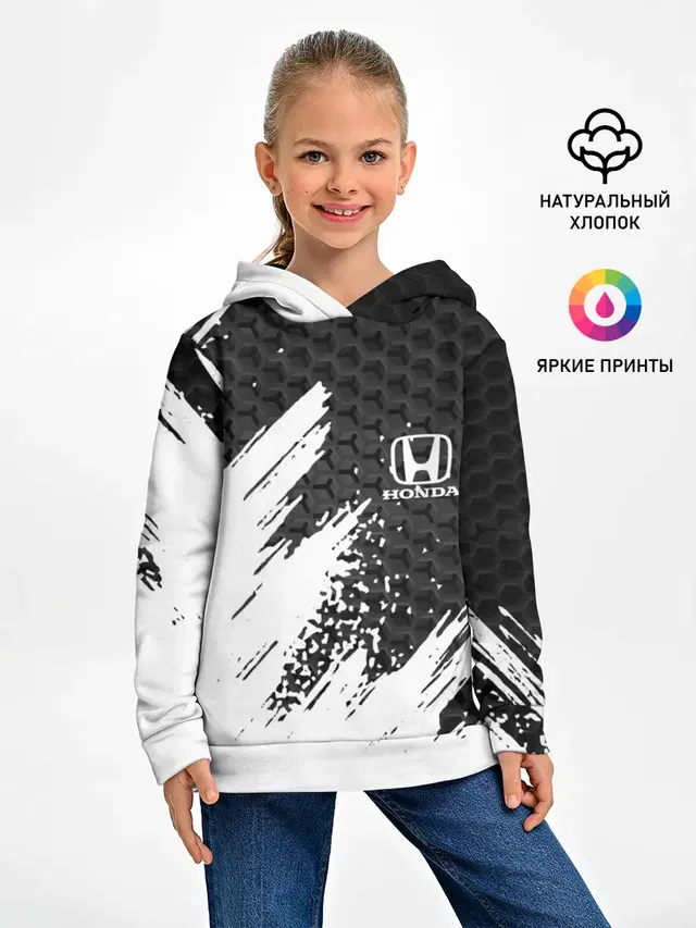 Детское худи с принтом «Honda»