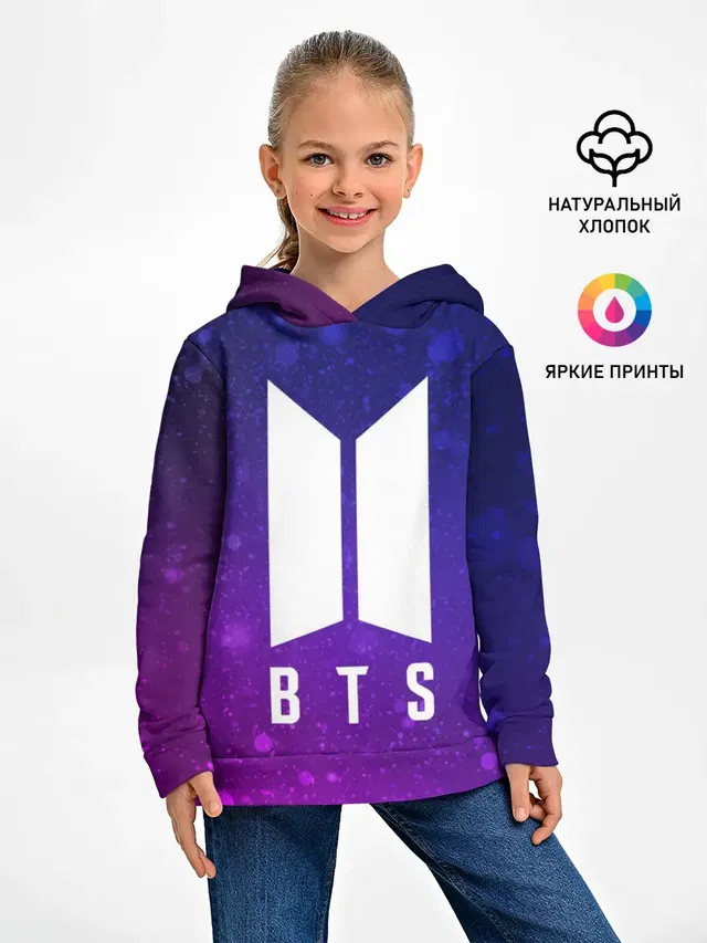 Детское худи с принтом «BTS — BTS YOURSELF»