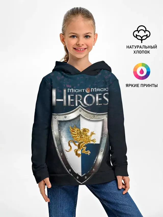 Детское худи с принтом «Heroes — Heroes of Might and Magic»