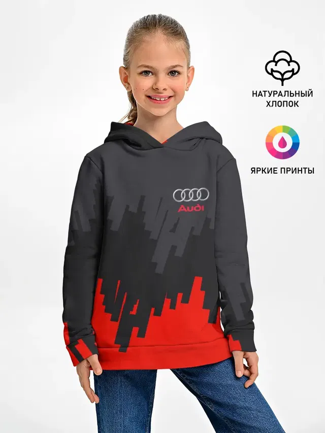 Детское худи с принтом «Audi — AUDI SPORT»