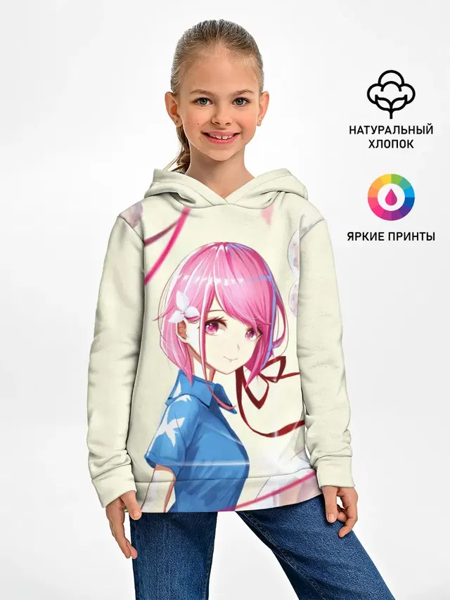 Детское худи с принтом «Girl Anime»