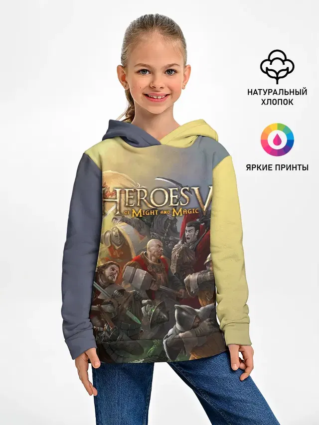 Детское худи с принтом «Heroes — Heroes of Might and Magic»