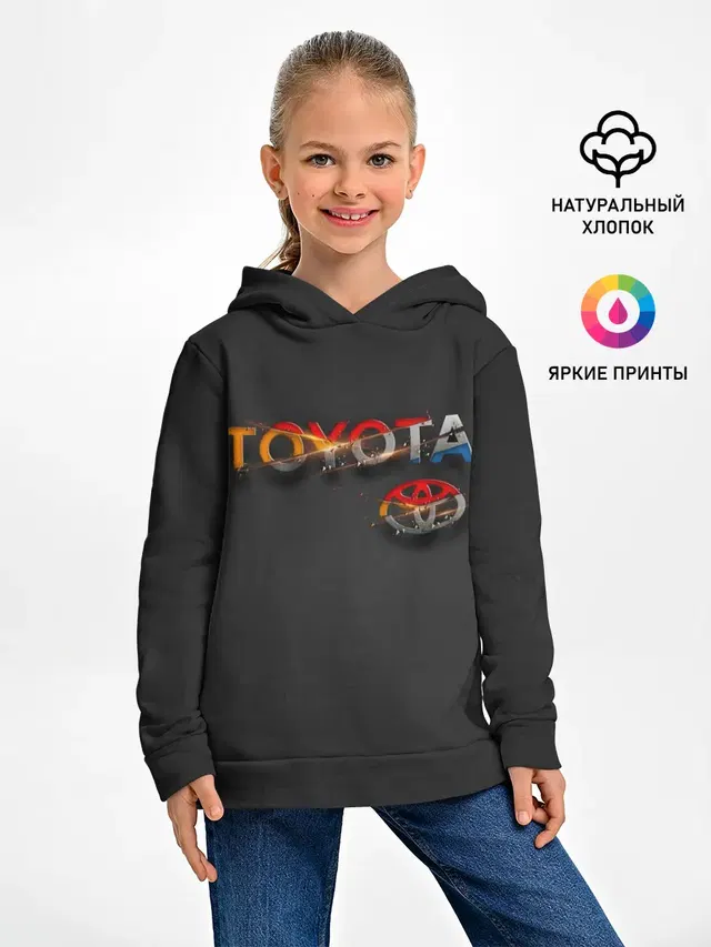 Детское худи с принтом «Тойота — TOYOTA SHARDS»