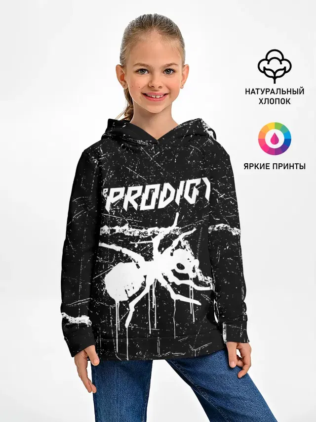 Детское худи с принтом «Prodigy — THE PRODIGY.»