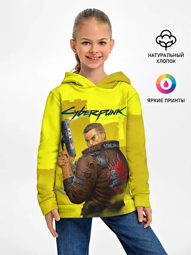 Детское худи с принтом «Cyberpunk 2077»