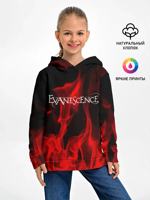 Детское худи с принтом «Evanescence»