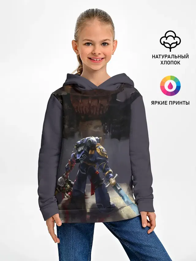 Детское худи с принтом «Warhammer — WARHAMMER 40K»