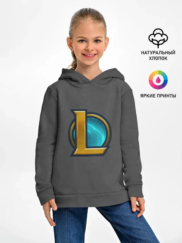 Детское худи с принтом «Letter L»