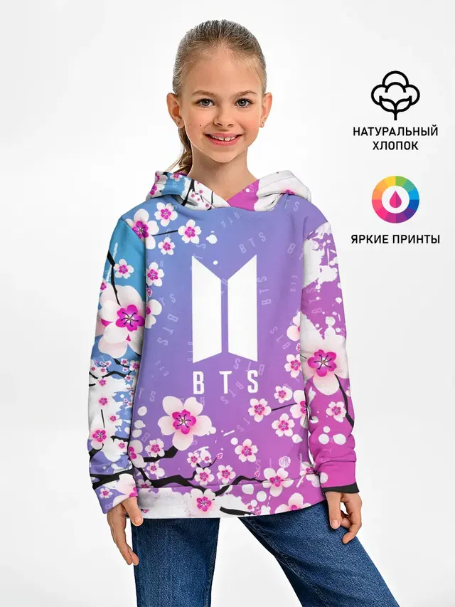 Детское худи с принтом «BTS»