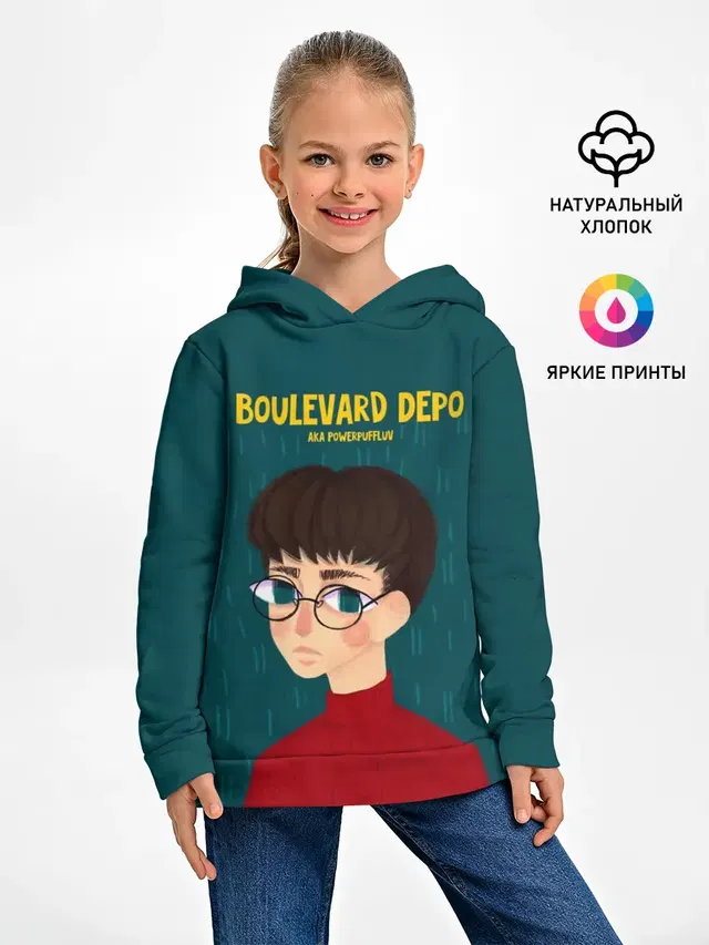 Детское худи с принтом «Boulevard Depo — Powerpuff Luv»