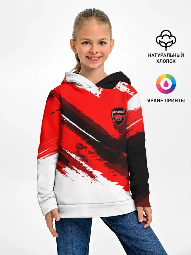 Детское худи с принтом «FC Arsenal Original 2018»