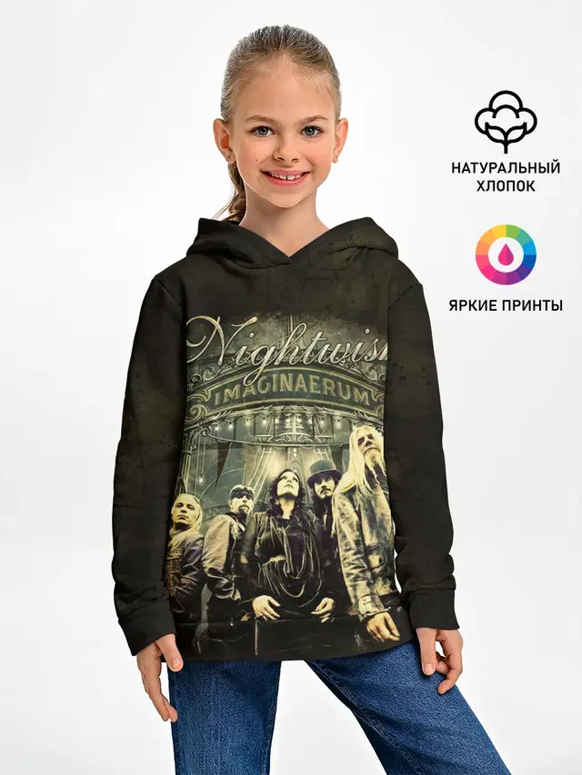 Детское худи с принтом «Разный рок — NIGHTWISH»