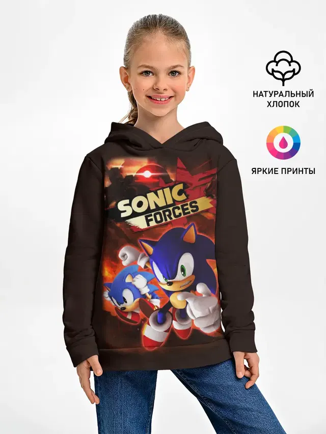 Детское худи с принтом «Sonic Forces»