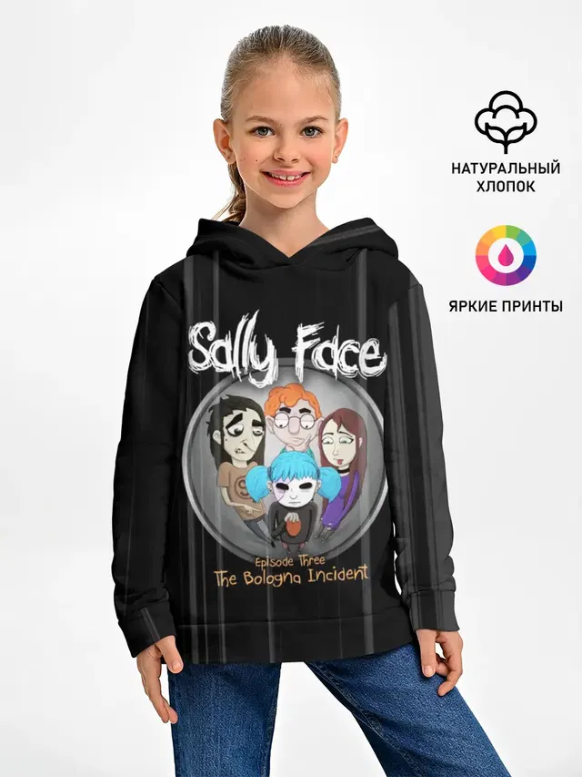 Детское худи с принтом «Sally Face Episode Three»