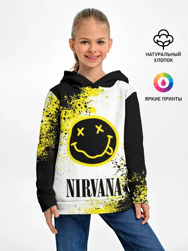 Детское худи с принтом «Nirvana»