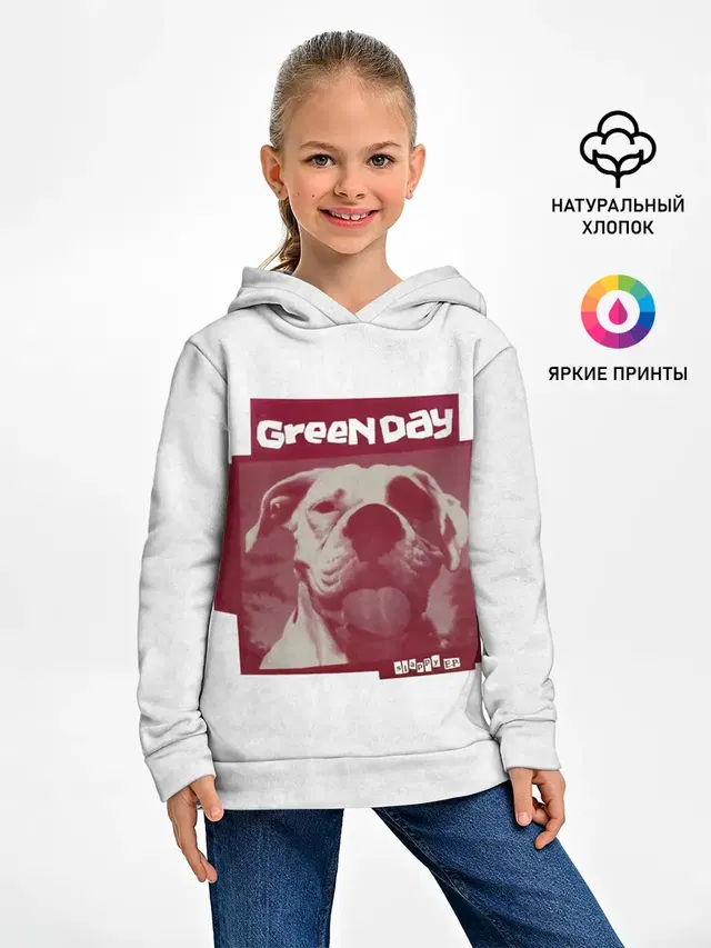 Детское худи с принтом «Green Day — Slappy - Green Day»