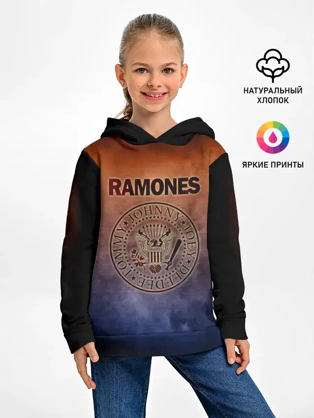 Детское худи с принтом «Ramones»