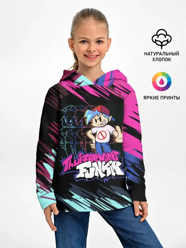 Детское худи с принтом «Peace sign»