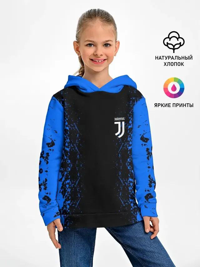 Детское худи с принтом «Ювентус — JUVENTUS SPORT»
