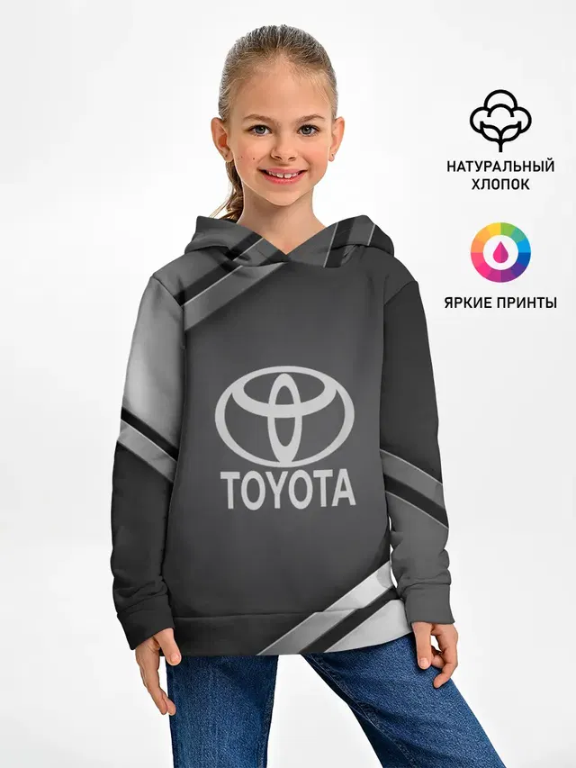 Детское худи с принтом «Тойота — TOYOTA SPORT»
