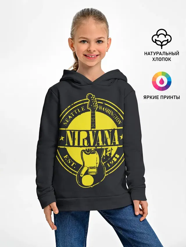 Детское худи с принтом «Nirvana»