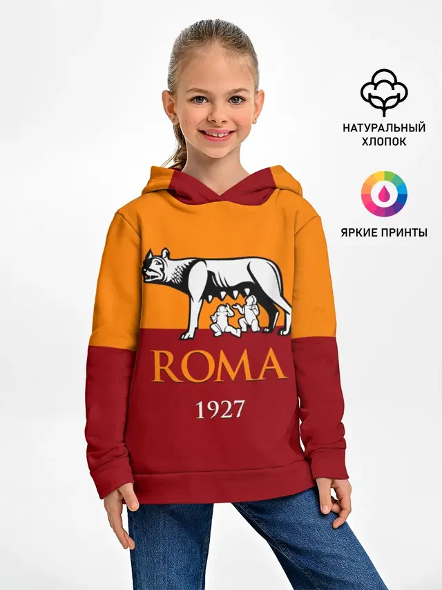 Детское худи с принтом «Roma»