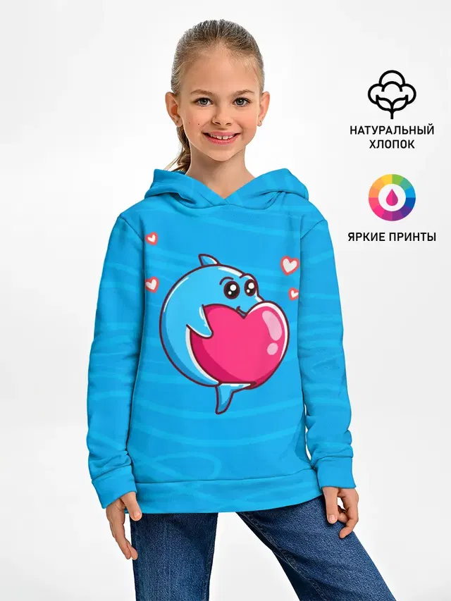 Дельфин с сердечком