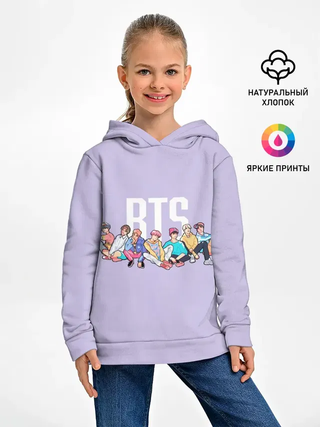 Детское худи с принтом «BTS»
