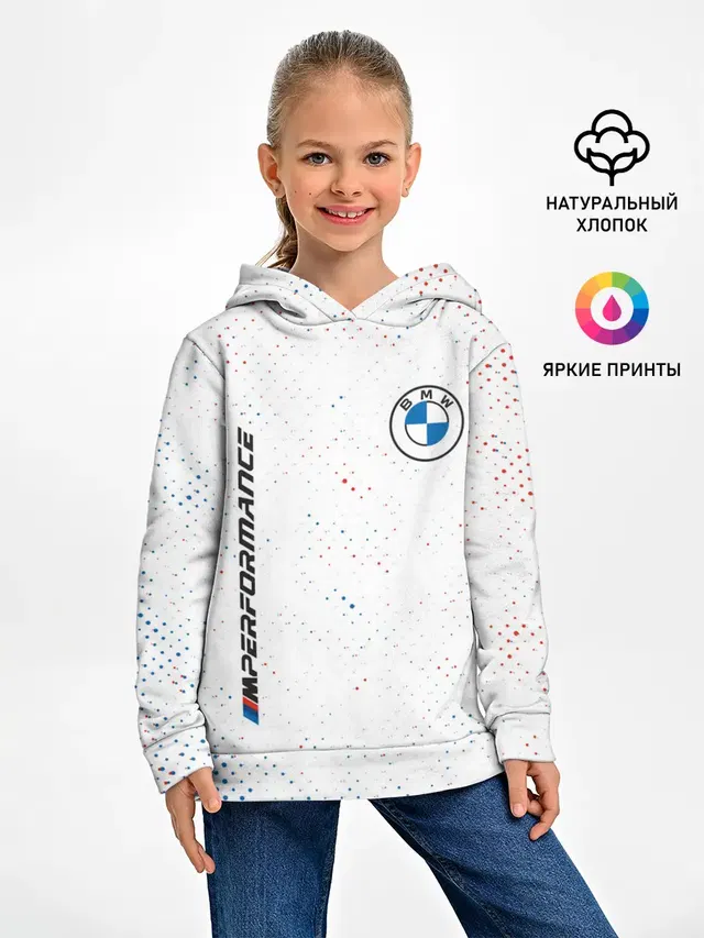 Детское худи с принтом «BMW»