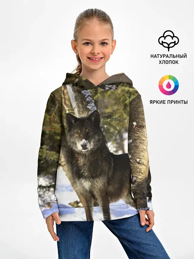 Волк и снег