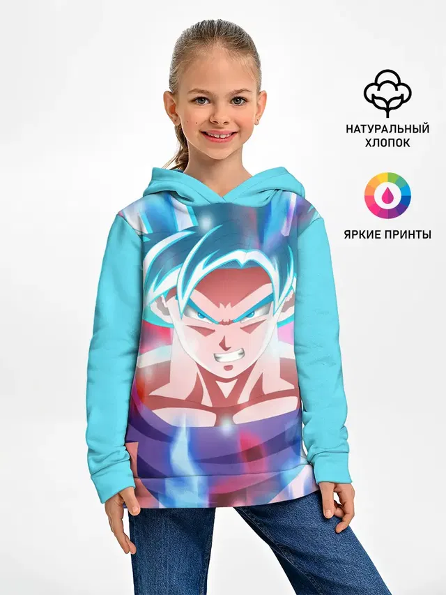 Детское худи с принтом «Dragon ball — Гоку»