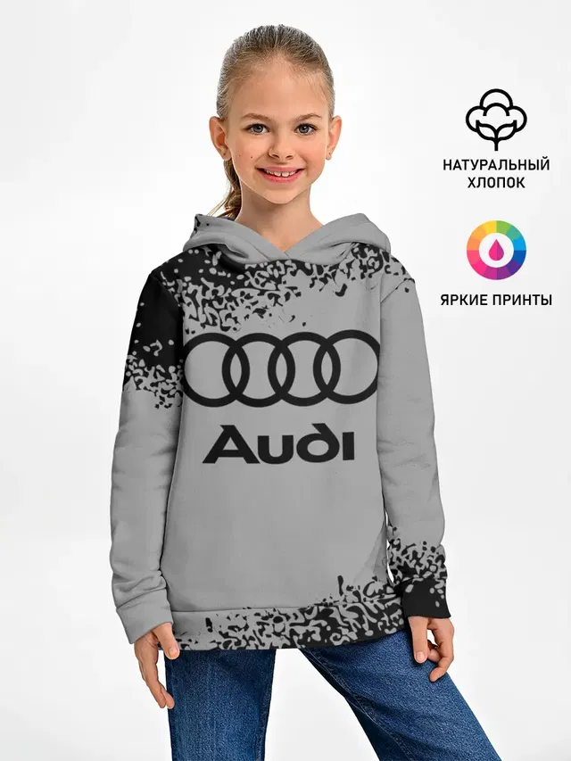 Детское худи с принтом «Audi»