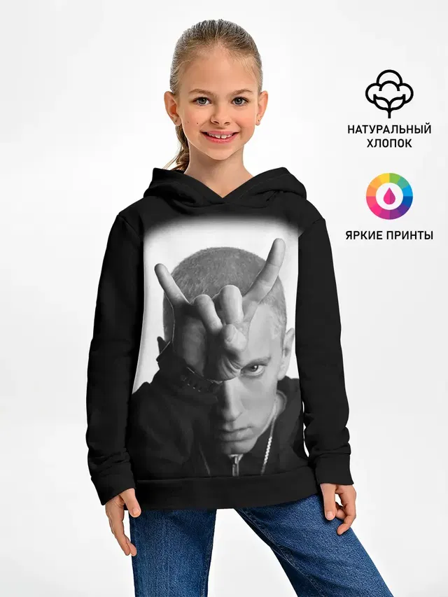 Детское худи с принтом «Eminem»