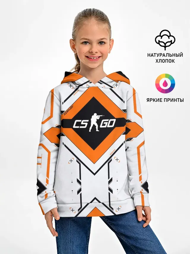 Детское худи с принтом «Counter-Strike — Asiimov»