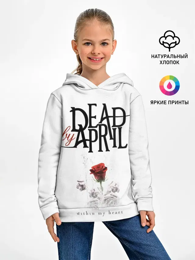Детское худи с принтом «Dead by April»